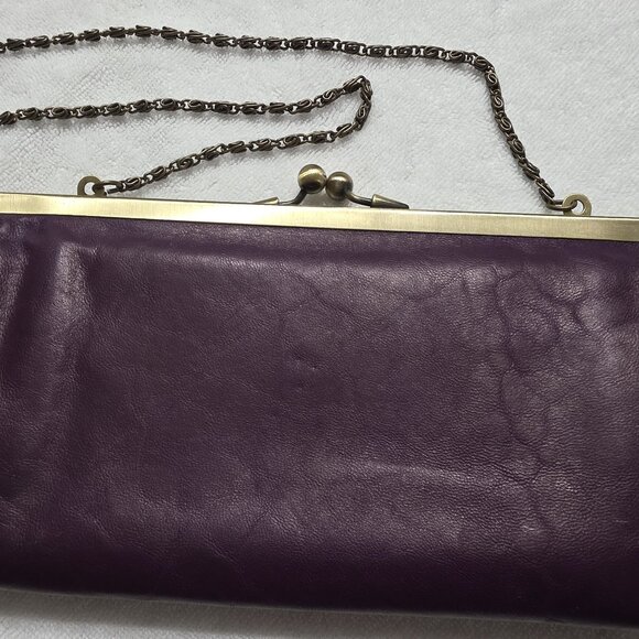 Purple Leather Clutch Purse - Picture 2 of 6